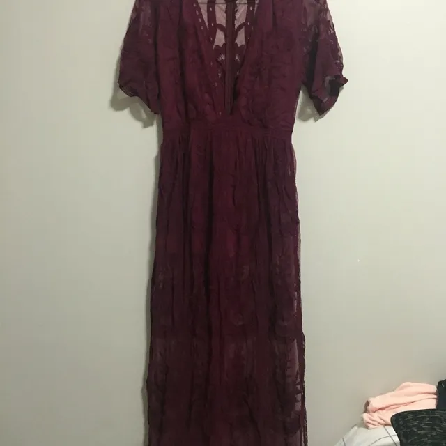 Full Length Lace Dress photo 1