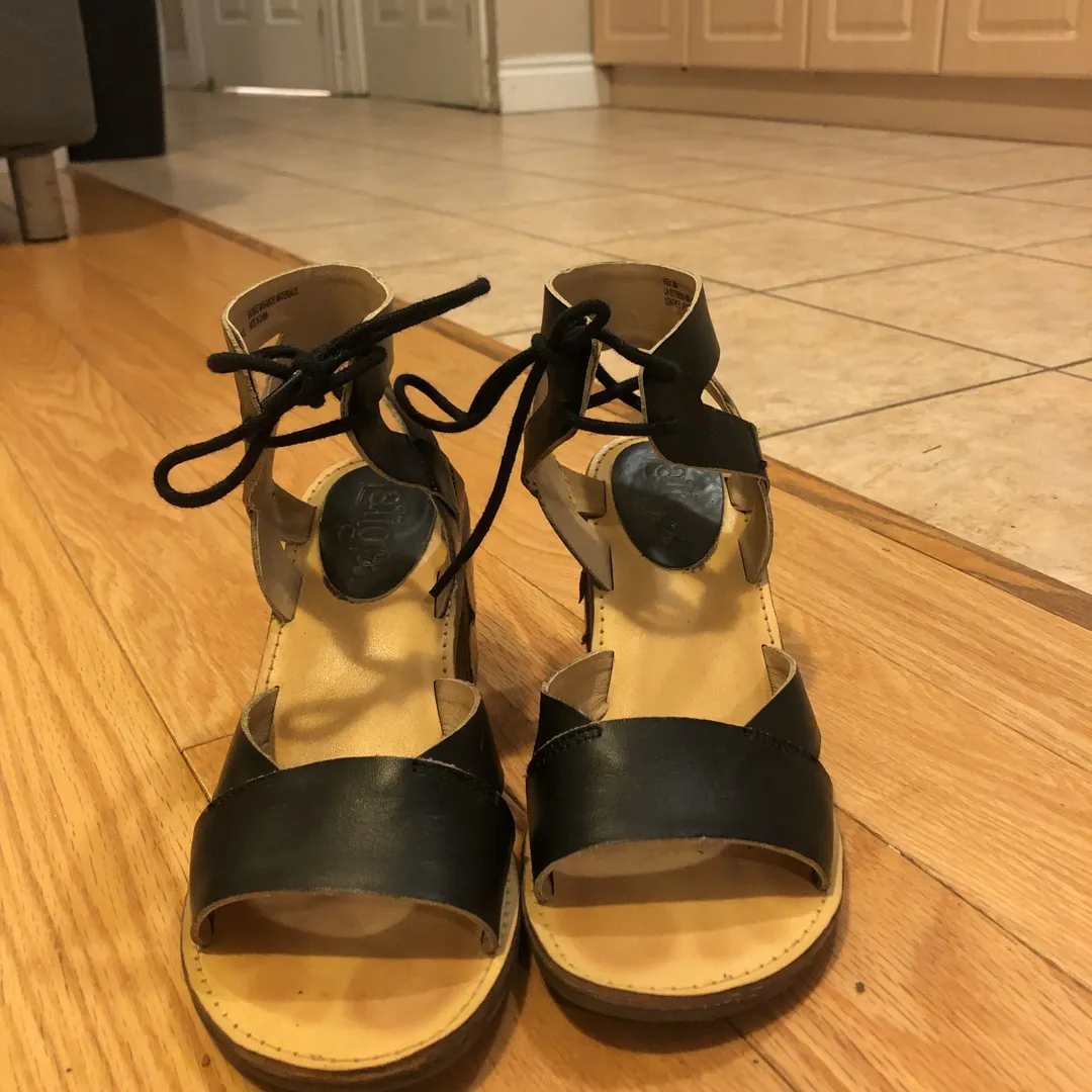 Leather Sandal Heels photo 1