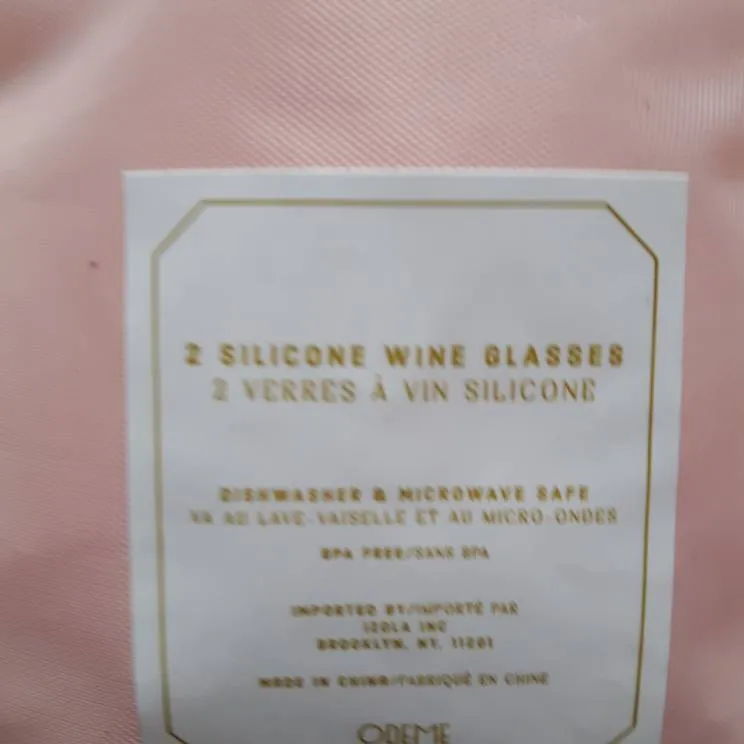 Odeme What A Pair - Silicone Wine Glasses BNIB photo 7