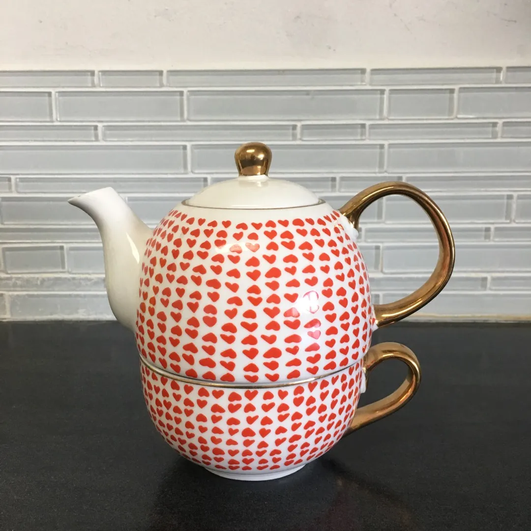 Indigo Tea Pot/cup Combo photo 1
