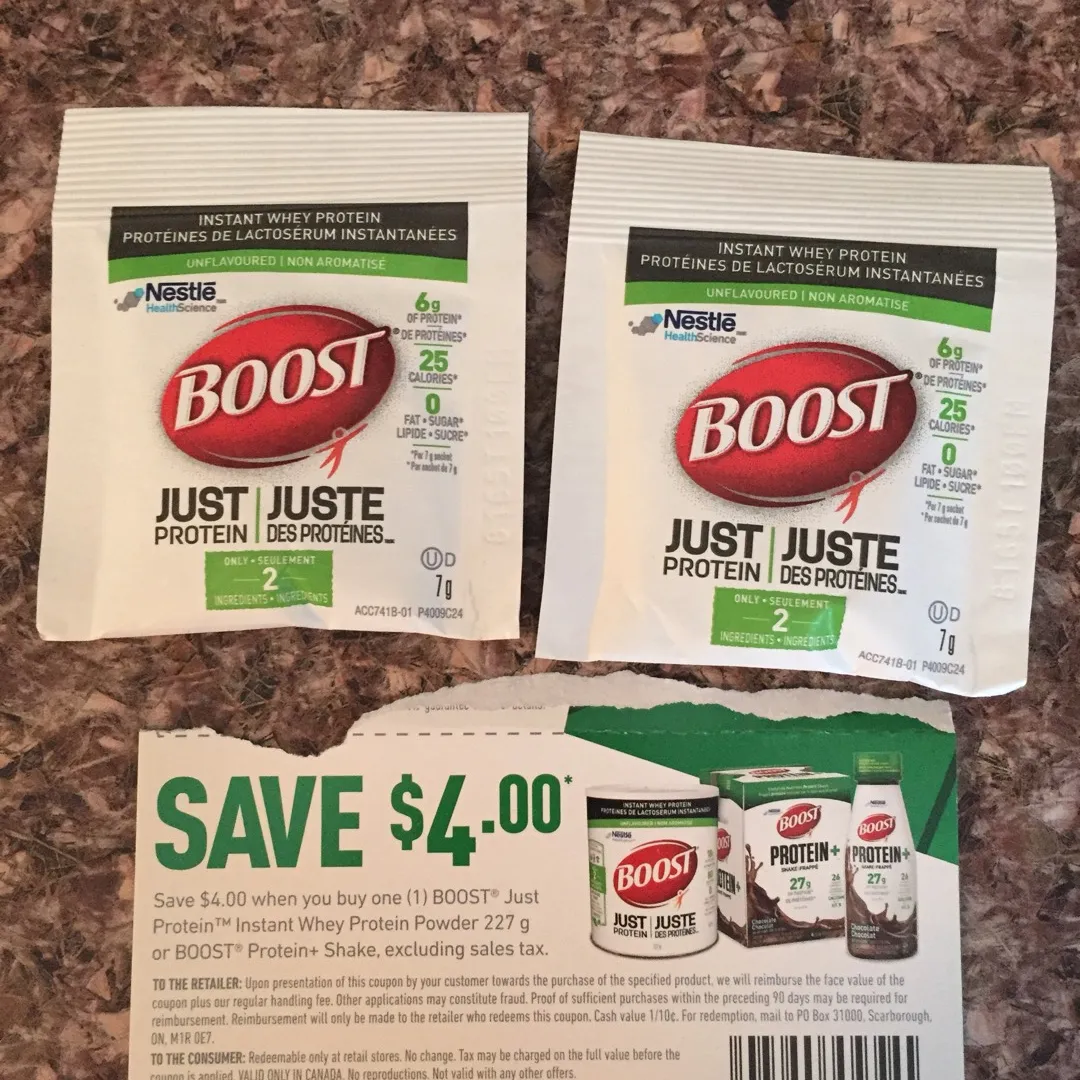 Boost Just Protein Sample And Coupon photo 1