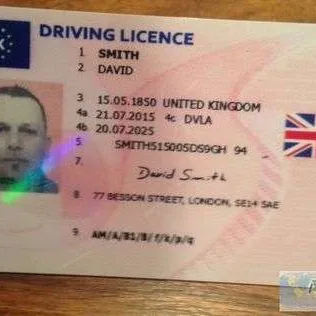 Authentic UK Driving License photo 1