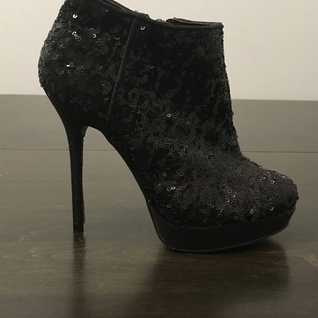 Sparkly Pump Booties (size 6.5) photo 1