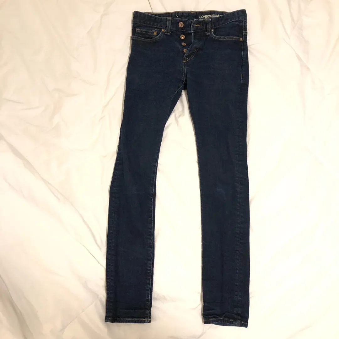 Men’s H&M Dark Blue Skinny Jeans photo 1
