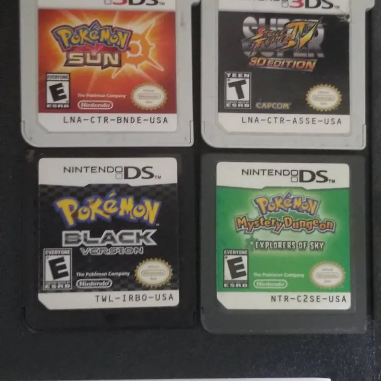 3 Pokemon Games and Super Street Fighter 4 for 3DS photo 1