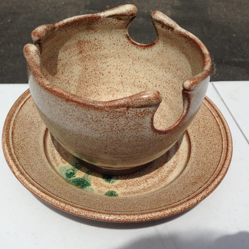 Hand Made Pottery - Plate And Bowl photo 1