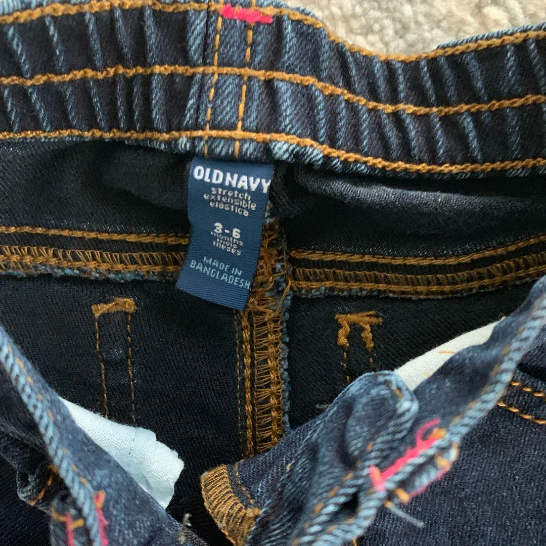 3-6 Month Old Navy Jeans photo 3