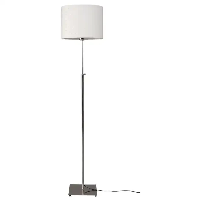 Aläng Ikea Floor Lamp, Nickel-Plated/Brown photo 4
