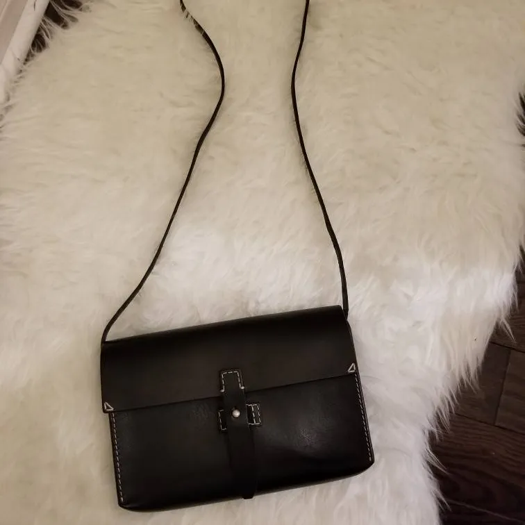 MADEWELL Black Leather Crossbody Bag Purse photo 1