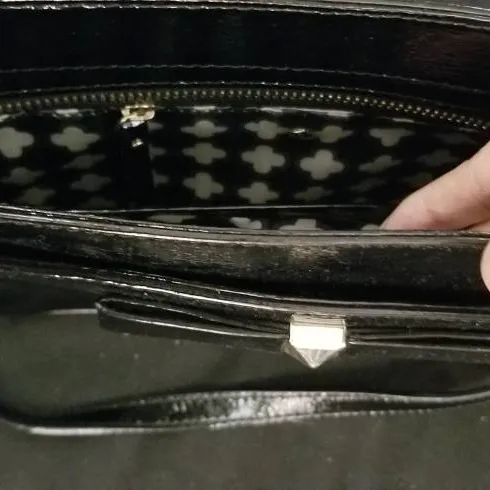 kate spade - shiny black purse photo 5