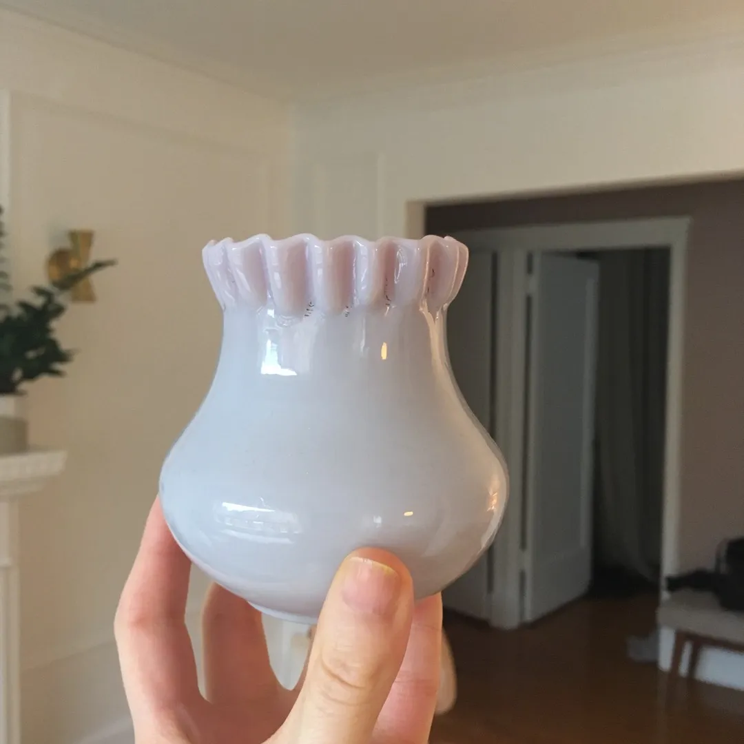 Antique Hand Made Pink Vase photo 1