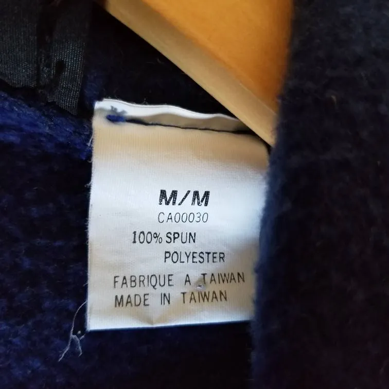 Vintage Mens Polyester Fleece Half-Zip Sweatshirt photo 8