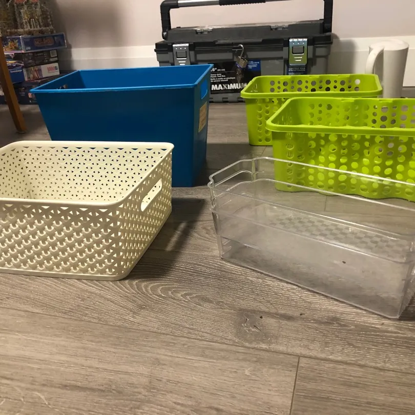 Storage/ Organizing bins. photo 1