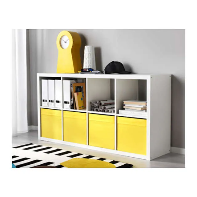 White Ikea KALLAX Bookshelf / TV Stand photo 1