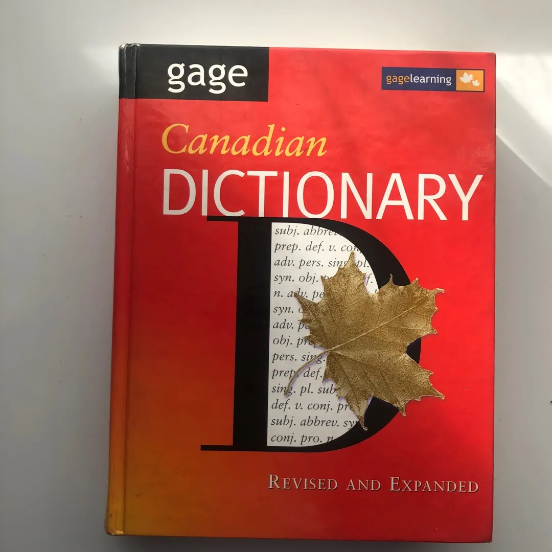 Gage Canadian Dictionary Hard Cover photo 1