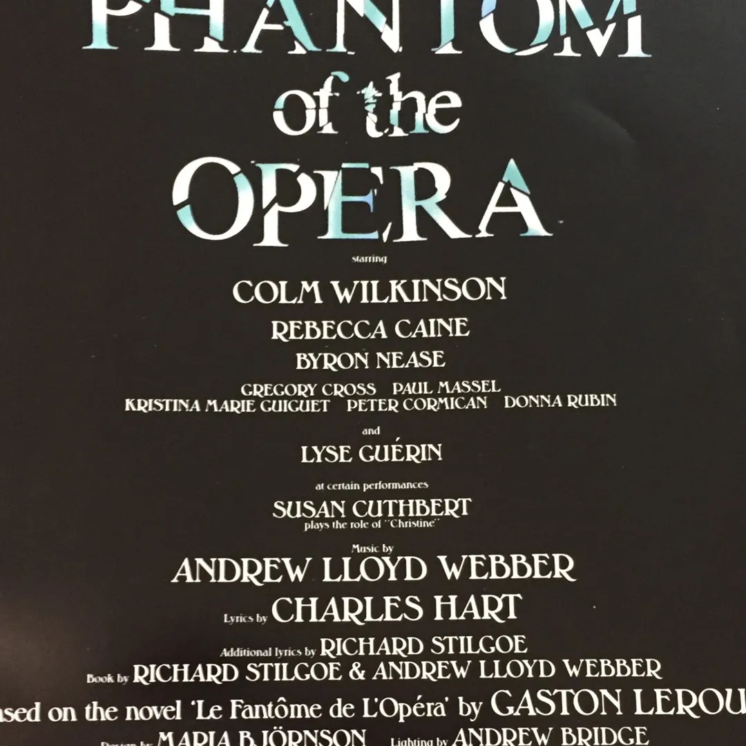 Phantom Of The Opera Playbook photo 3