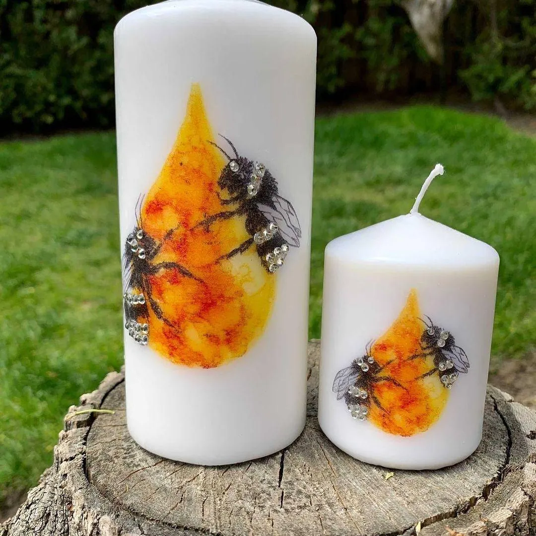 🐝Stunning Vegan  Soy Busy BEE Candles, All Natural photo 1