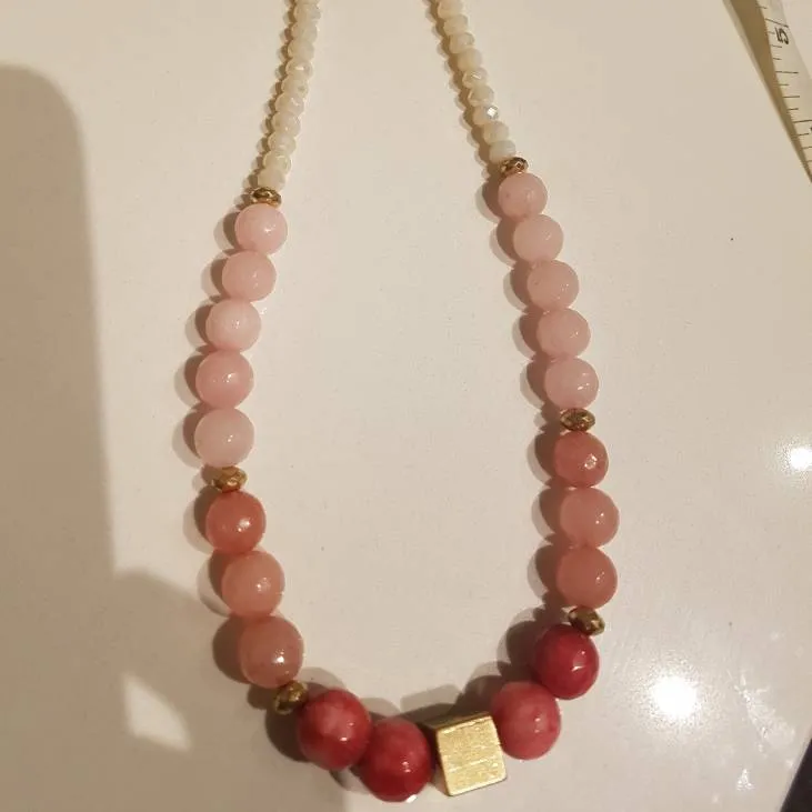 Pink Beaded Necklace photo 1