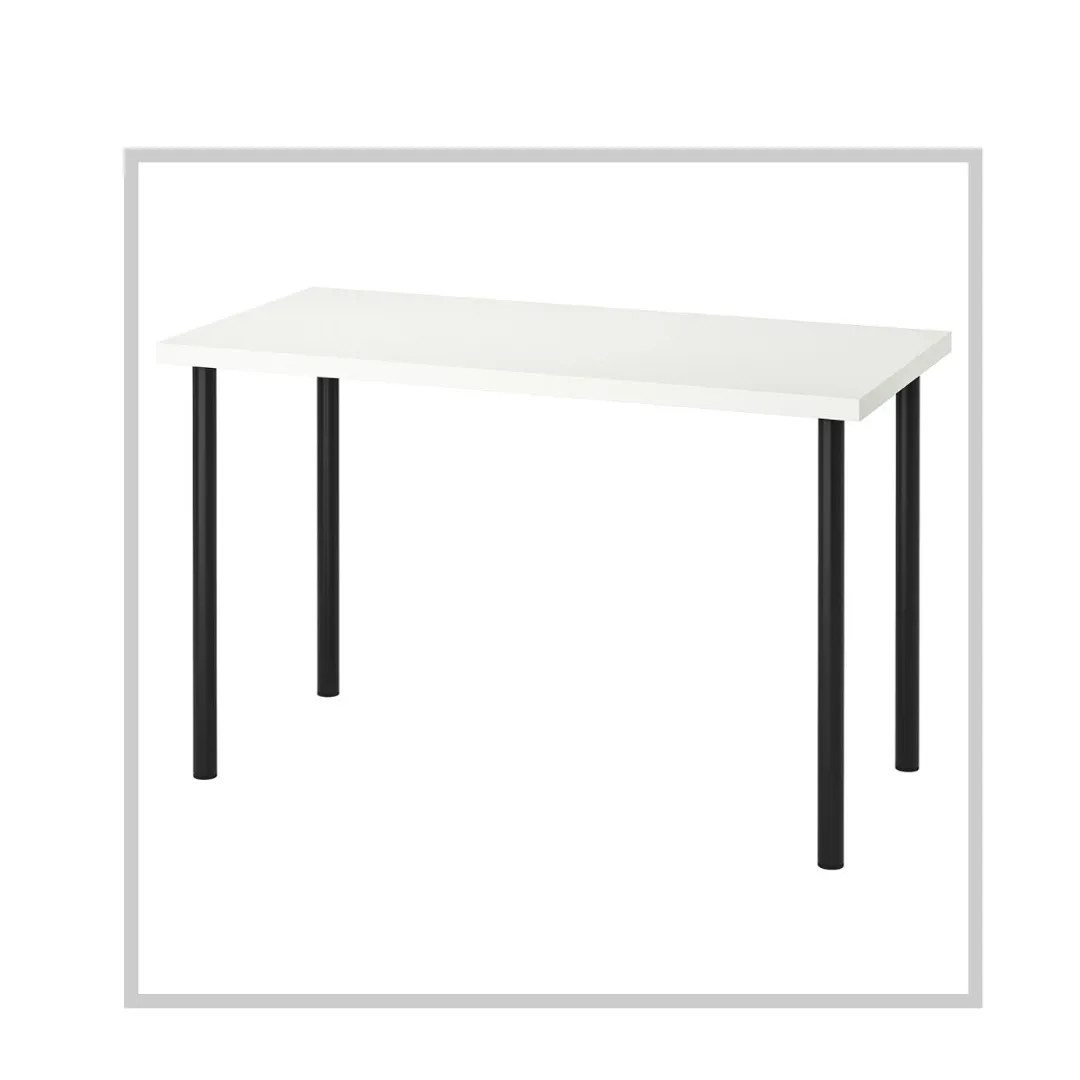 Ikea Table White And Black photo 1