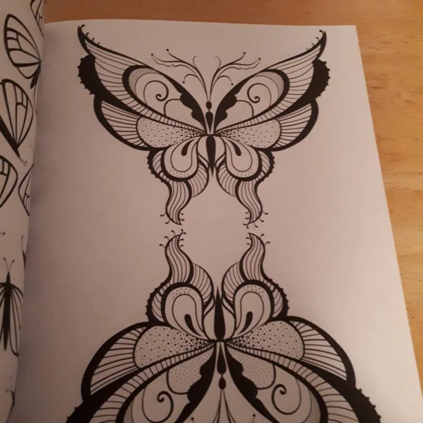 Butterfly Zen Coloring Book photo 5