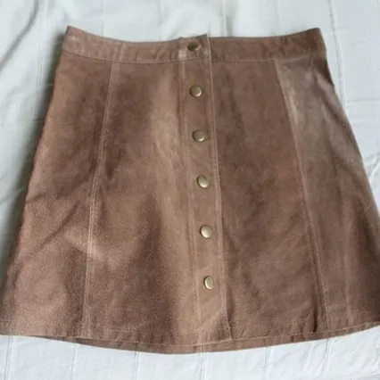 A-line Suede Mini Skirt (small) photo 1