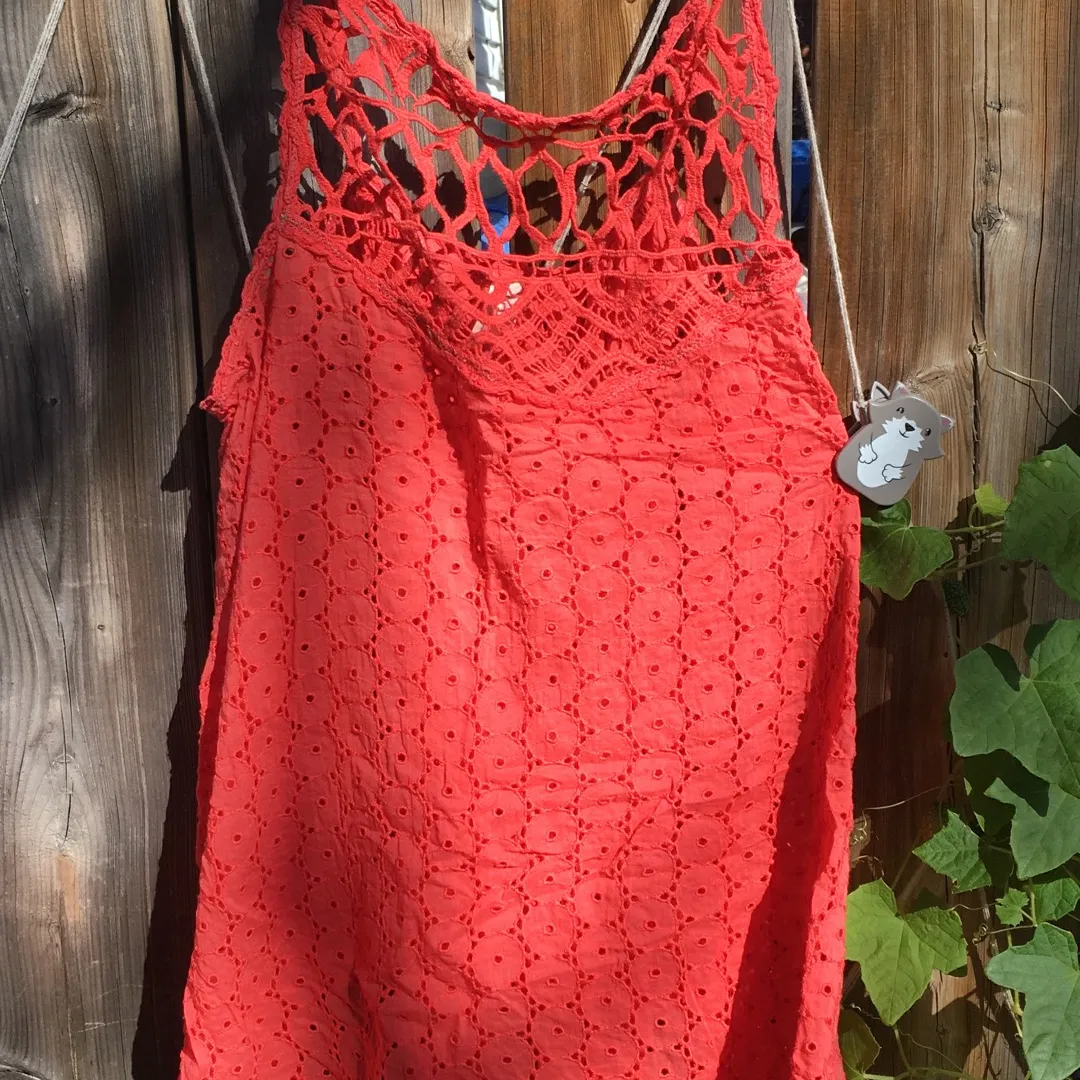 Free People Coral Top photo 1