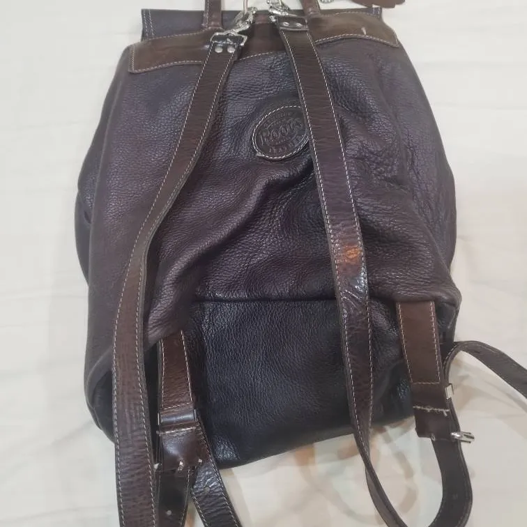 Roots Leather backpack photo 3