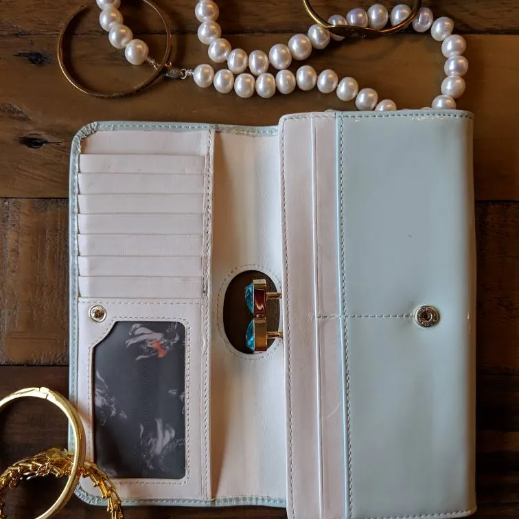 Ted Baker Tri-Fold Wallet In Mint photo 5