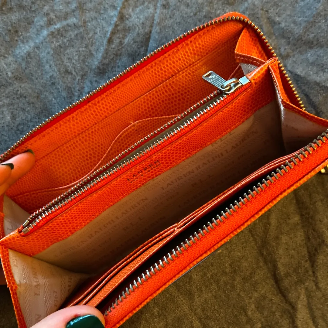 Ralph Lauren Orange Wallet photo 4