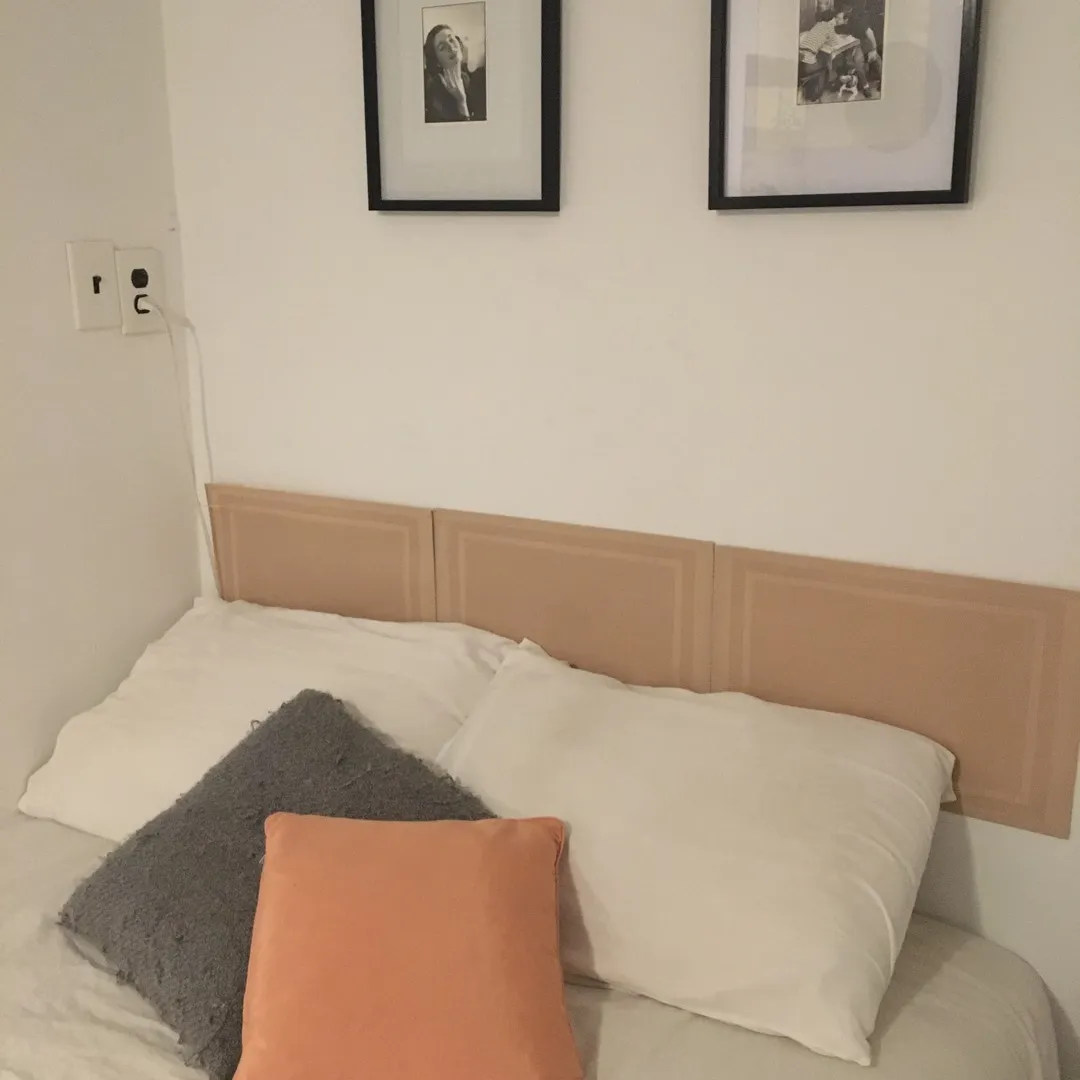 3 sets of light brown placements (DIY’d as a headboard) photo 1