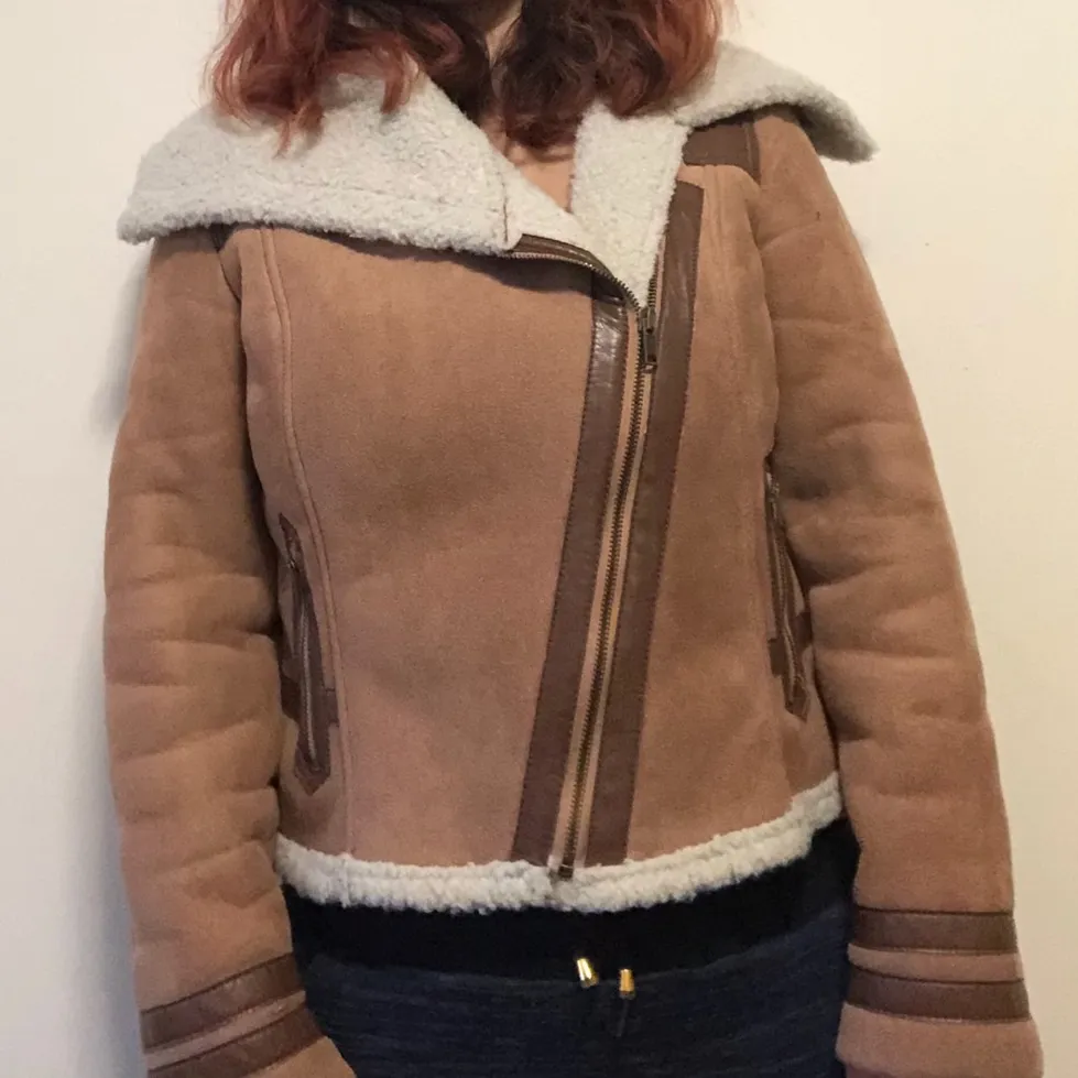 Old Navy Faux Shearling Jacket XS photo 1