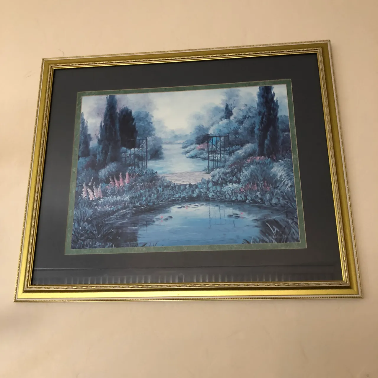 Large framed art picture photo 1