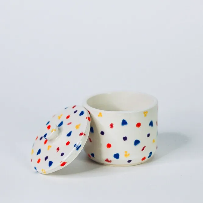 Handmade Ceramics - Confetti Pattern Jar photo 3