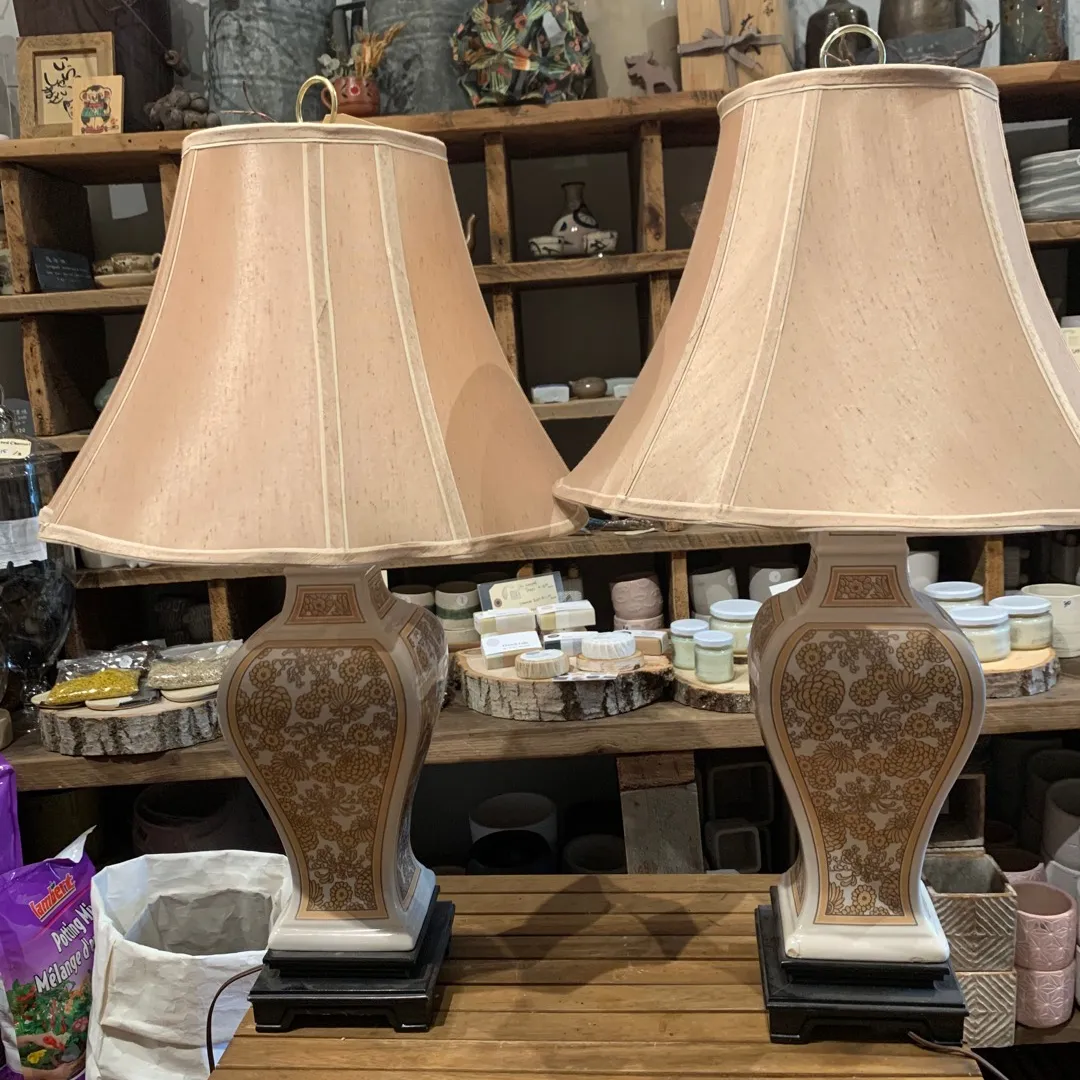 Vintage Lamps (Set Of Two) #vintage photo 1