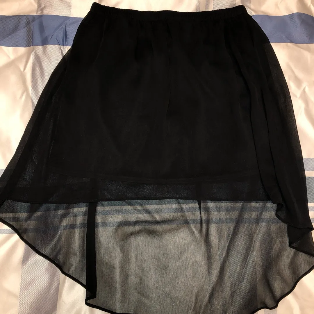 Black High Low Skirt photo 1