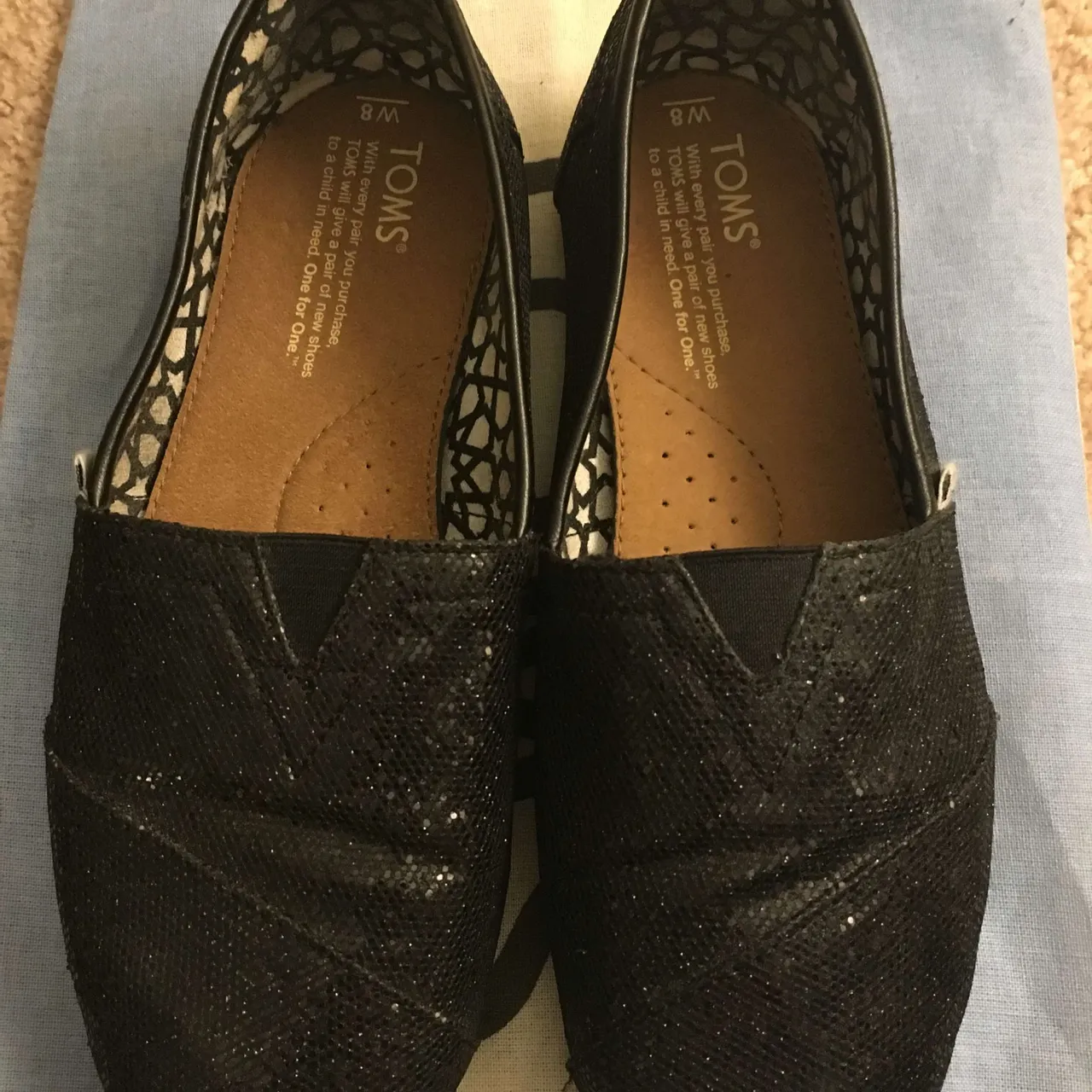 Toms Glitter Shoes (Size 8) photo 1