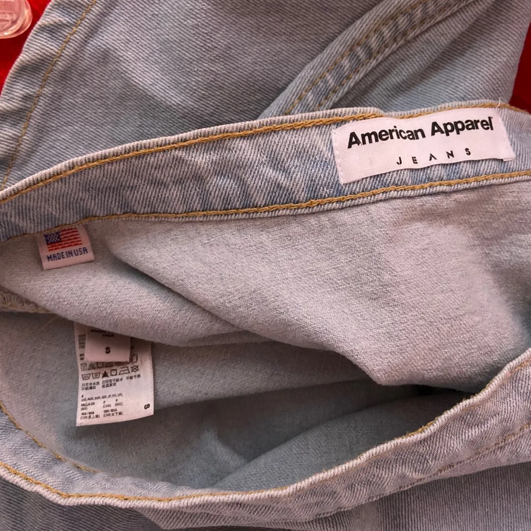 American Apparel Jean Skirt, Size Small photo 4