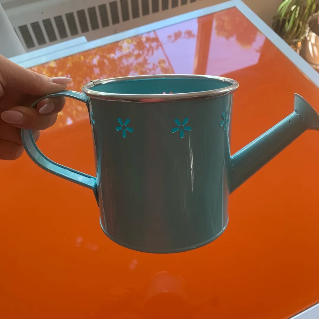 Watering Can. Teal photo 1