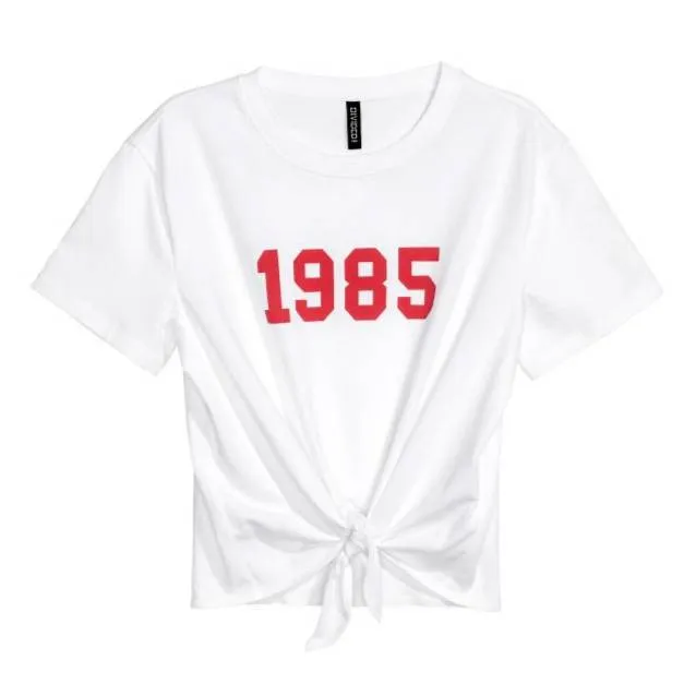 '1985' Crop T-shirt - Size Large (H&M) photo 1