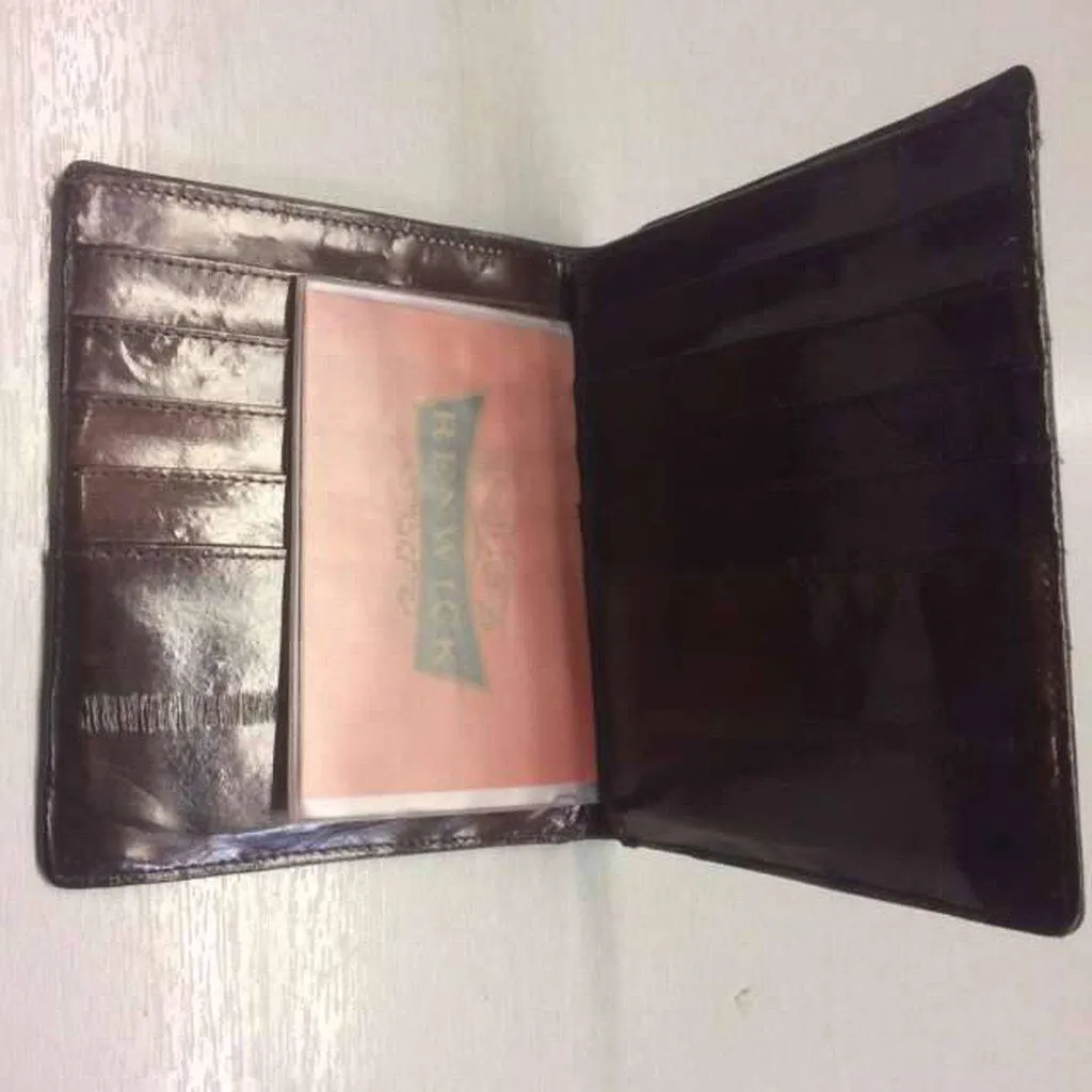 snazzy eelskin leather wallet photo 3