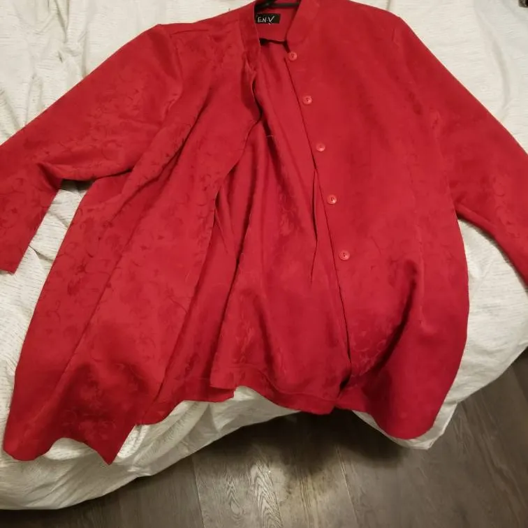 Xxxl Red Cool Overcoat, Kimono, Etc photo 1