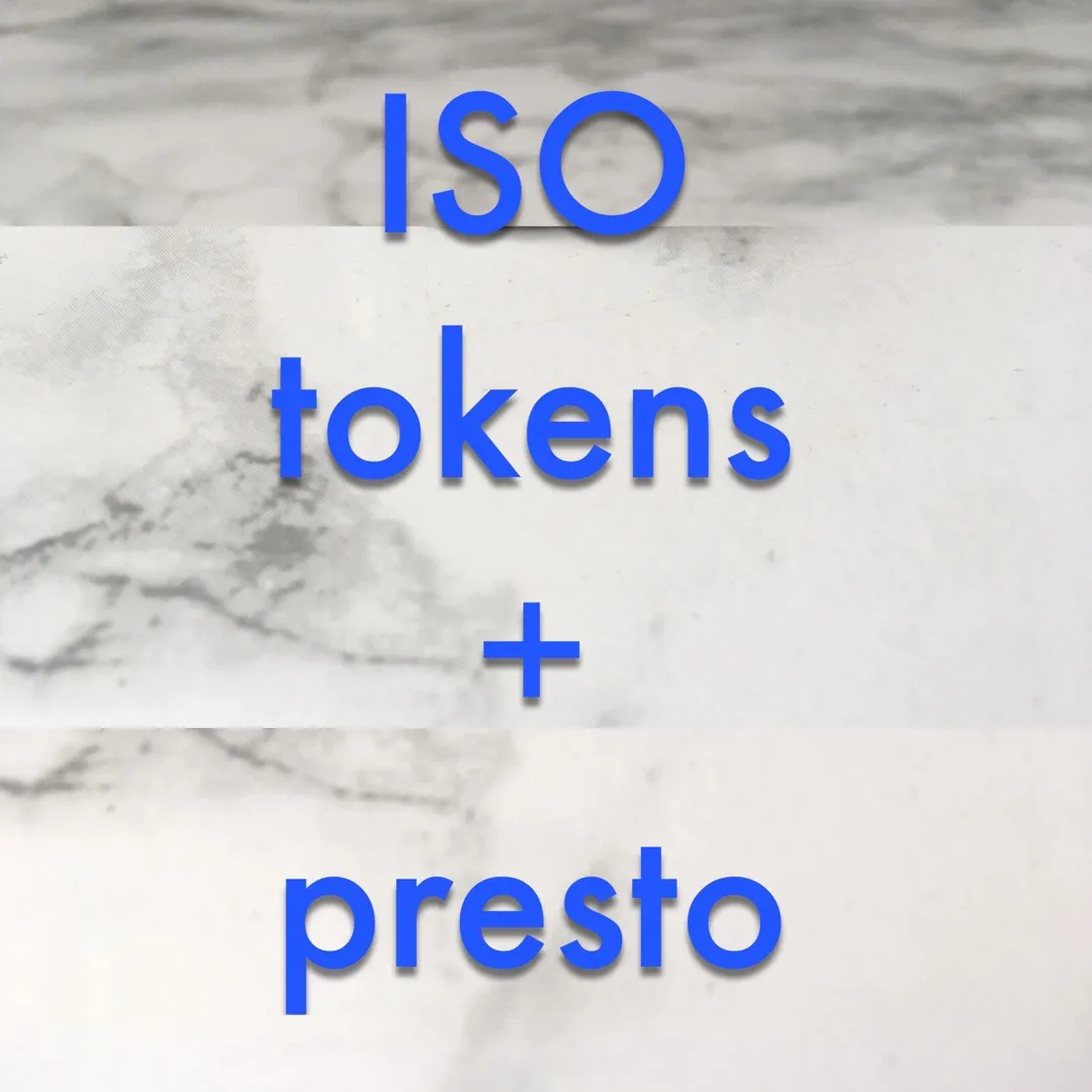 ISO tokens and presto filled cards / refills photo 1