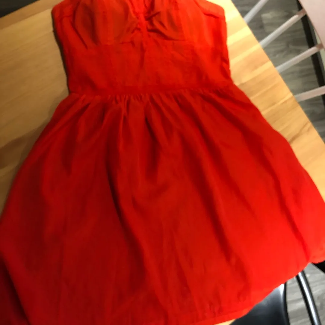 Red Strapless Dress photo 1