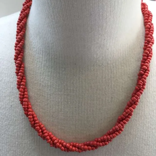 Red Necklace And Bracelet photo 5