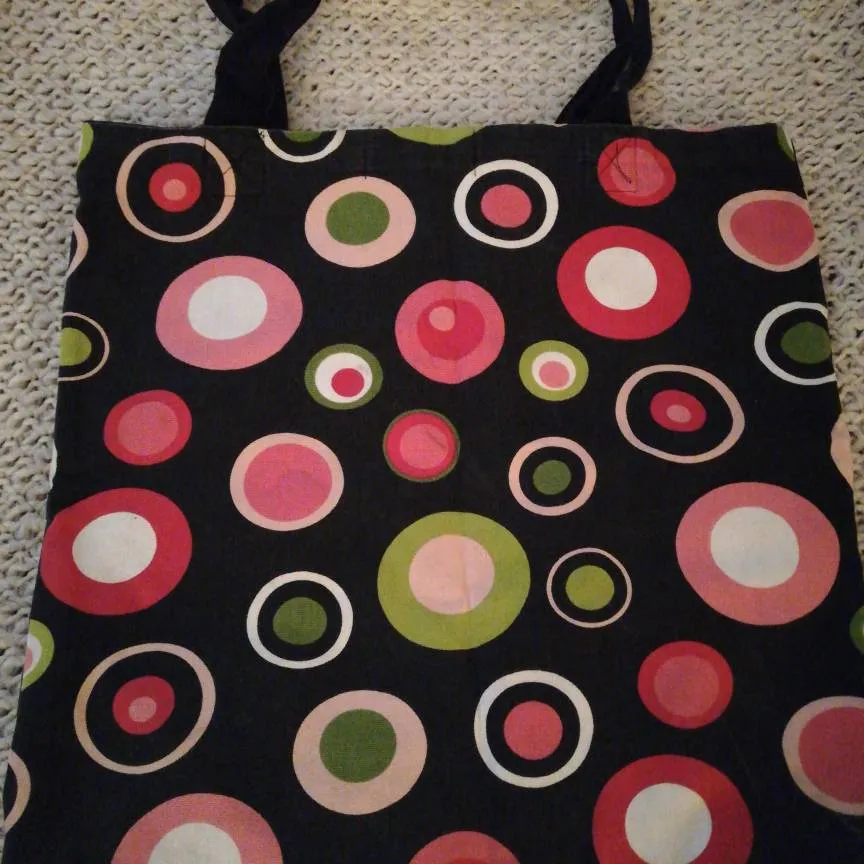 Cat Tote Bag.  Lined.  Made By Needle Addict photo 3