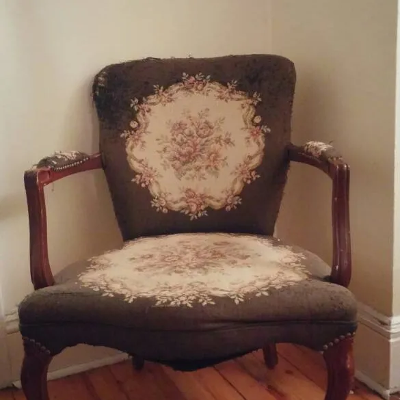 Well Loved Louis XIV Style Chair photo 1