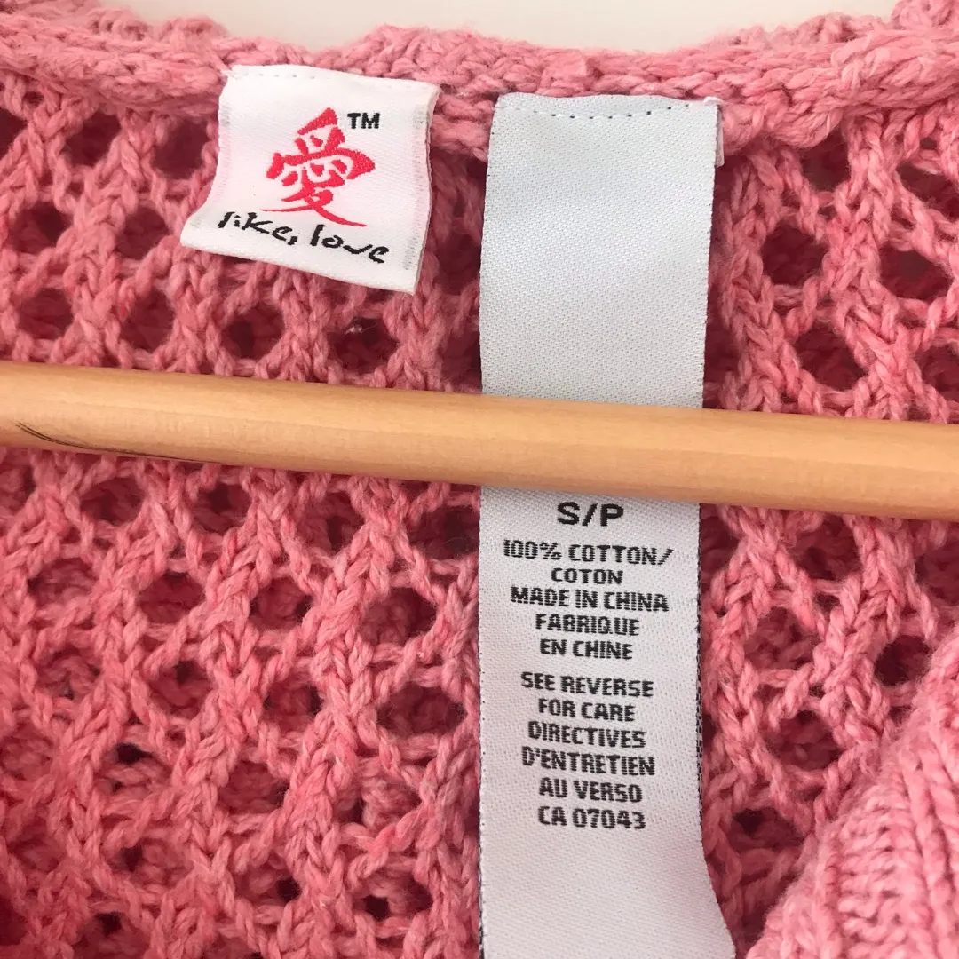 Pink Knit Cardigan photo 4