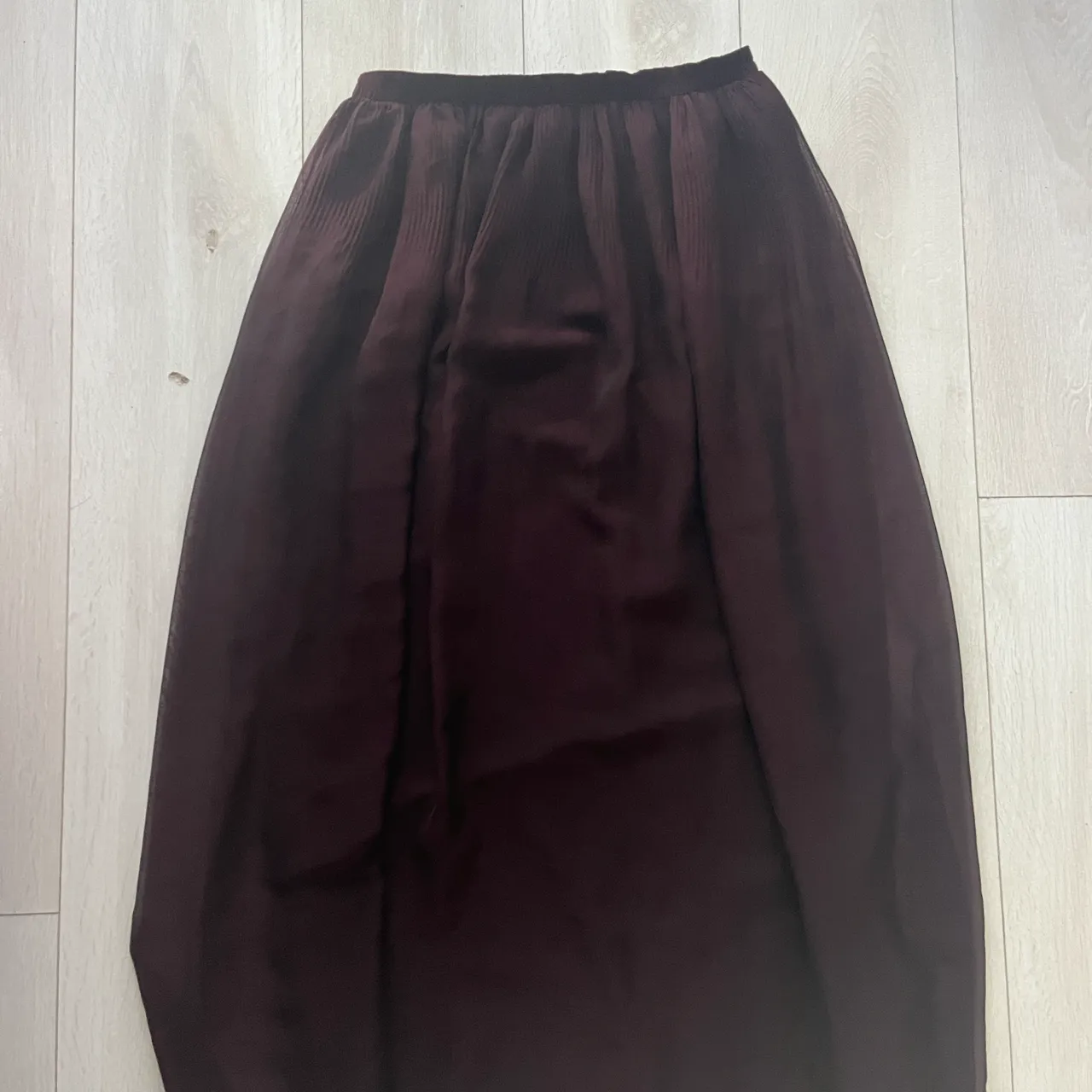 Burgundy Maxi Skirt photo 1