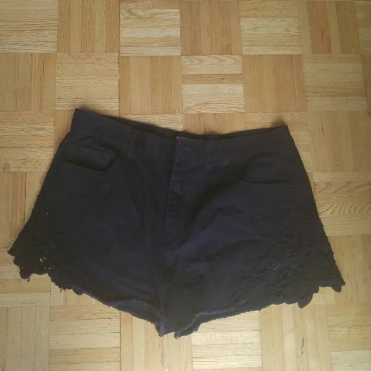 Black Jean Shorts photo 1