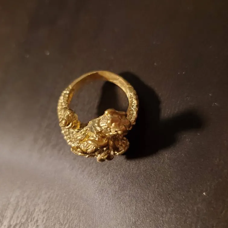 Faux Gold Dragon Ring photo 1